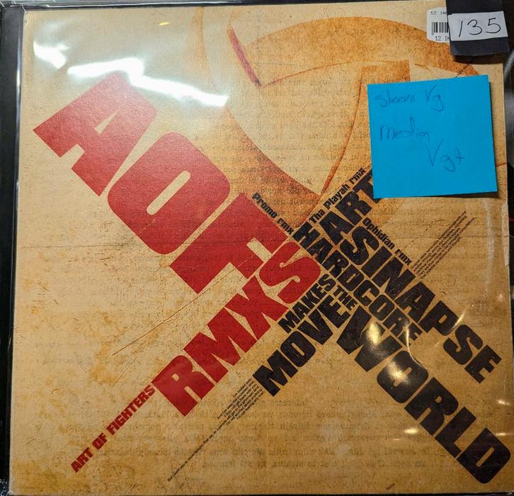 AOF* – Art Of Fighters Rmxs, Cd's en Dvd's, Vinyl | Dance en House, Zo goed als nieuw, Techno of Trance, 12 inch, Ophalen of Verzenden