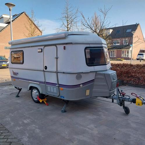 Eriba Touring Triton 420, 1995, Caravans en Kamperen, Caravans, Particulier, Standaardzit, Eriba, Luifel, Ophalen