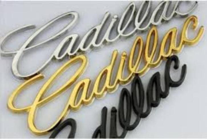 Cadillac USA auto embleem logo metalen emblemen, Auto-onderdelen, Klein materiaal, Amerikaanse onderdelen, Oldtimer onderdelen