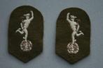 Britse Royal Corps of Signals Collar Patch set, Ophalen of Verzenden, Landmacht, Engeland, Embleem of Badge