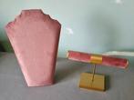 Roze sieraden display set, Ophalen of Verzenden, Gebruikt