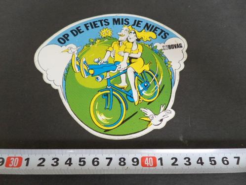 sticker BOVAG Op de fiets mis je niets  *, Verzamelen, Stickers, Zo goed als nieuw, Bedrijf of Vereniging, Ophalen