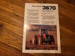 Tractor folder Massey Ferguson 3670, Boeken, Ophalen of Verzenden, Zo goed als nieuw