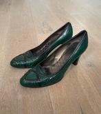 Sacha of London: groene lakleren pumps met zwarte bies mt 39, Kleding | Dames, Schoenen, Groen, Gedragen, Ophalen of Verzenden