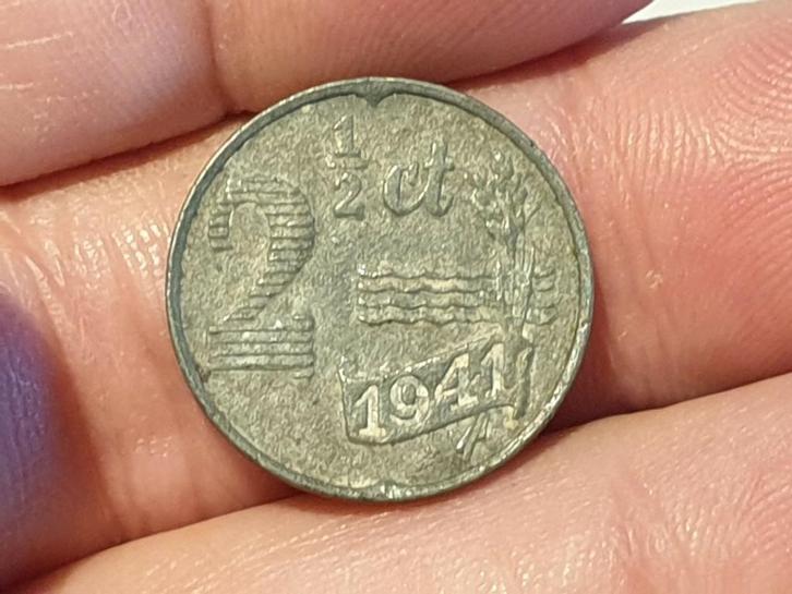 2.5 cent 1941 zink (05), Postzegels en Munten, Munten | Nederland, Koningin Wilhelmina, Ophalen of Verzenden