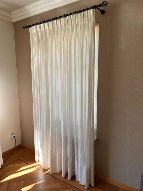 Gordijnroedes en gordijnen, Huis en Inrichting, Stoffering | Gordijnen en Lamellen, Gebruikt, 200 cm of meer, Ophalen