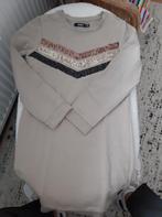 Leuke jurk beige met glitter strepen. 122/128 kids., Kinderen en Baby's, Kinderkleding | Maat 122, Europe Kids, Meisje, Ophalen of Verzenden
