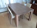Avignon beige eetkamer set tafel en 4 stoelen, Huis en Inrichting, Ophalen, Gebruikt, 4 tot 6 stoelen