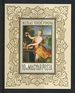 Hongarije- 1969- blok = motief Schilders / Schilderijen, Ophalen of Verzenden