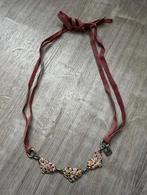 Otazu vintage ketting hartjes Swarovski, Sieraden, Tassen en Uiterlijk, Ophalen of Verzenden, Zo goed als nieuw, Zilver, Zilver