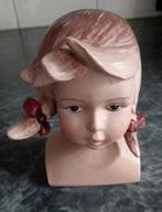Poppenhoofdje Heide  Porselein 11cm, Ophalen, Zo goed als nieuw, Dier