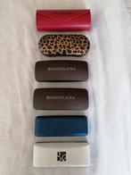DIVERSE BRILLEN KOKERS MET BRILLENDOEKJE (GLOEDNIEUW)., Overige merken, Nieuw, Ophalen of Verzenden, Rood