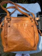 11) Spikes and Sparrow Cognac schouder/ rugtas leer, Sieraden, Tassen en Uiterlijk, Tassen | Damestassen, Ophalen of Verzenden