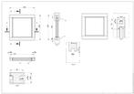 Vast raam Douglas hout- Dubbel glas, Ophalen, Gevelraam of Ruit, Minder dan 80 cm, Minder dan 80 cm