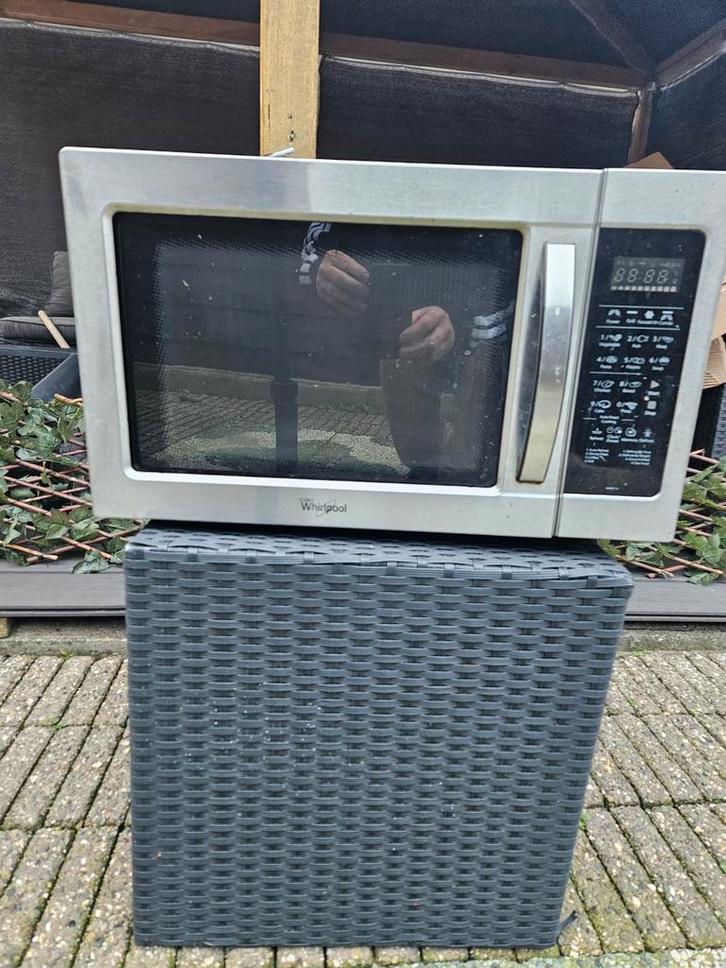 Whirlpool Combimagnetron - Gebruikt, Witgoed en Apparatuur, Magnetrons, Gebruikt, Vrijstaand, Combimagnetron, 45 tot 60 cm, Grill