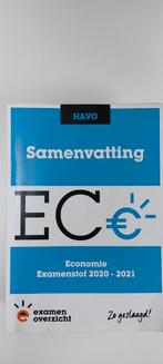 ExamenOverzicht - Samenvatting Examenstof Economie HAVO, HAVO, Nederlands, Ophalen of Verzenden, Zo goed als nieuw