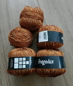 5x Bol garen oranje bruin katoen haken breien 50 gram (KW9), Ophalen of Verzenden, Nieuw, Breien of Haken, Wol of Garen