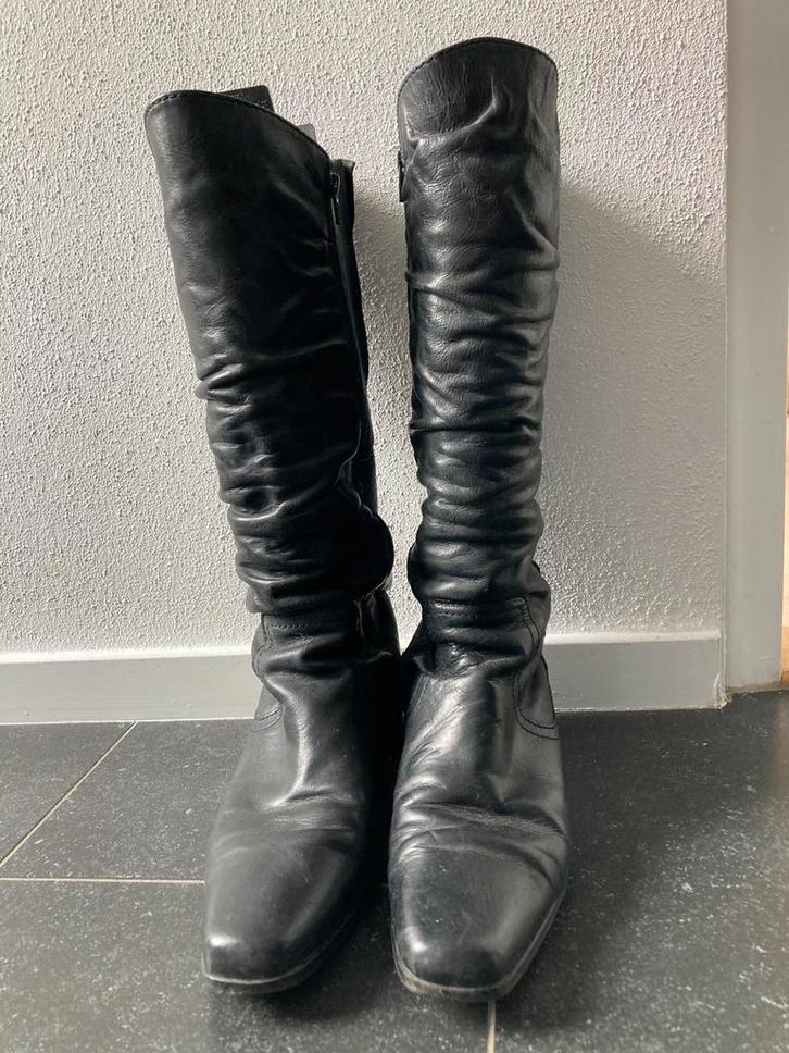 Zwarte hoge laarzen Bladelli mt 42, Kleding | Dames, Schoenen, Gedragen, Hoge laarzen, Zwart, Ophalen of Verzenden