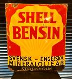 Shell Benzine Emaille Reclamebord jaren 20, Antiek en Kunst, Ophalen of Verzenden