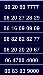 Mooie nummers!, Ophalen of Verzenden, Zo goed als nieuw, Overige providers