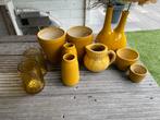 Okergele Accessoires - Vazen, Potten & Meer, Ophalen, Gebruikt, Geel, Aardewerk of Porselein