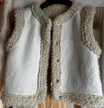 HEMA Mouwloos teddy vestje /Bodywarmer. ecru maat 110/116, Kinderen en Baby's, Jongen of Meisje, Trui of Vest, Ophalen of Verzenden