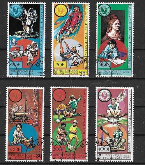 Comoren Michel 553 A-558 A gestempeld  JAAR VH KIND, Postzegels en Munten, Postzegels | Afrika, Gestempeld, Overige landen, Ophalen of Verzenden