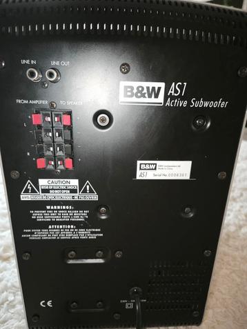 B&W Subwoofer  beschikbaar voor biedingen