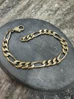 18K gouden massieve Figaro armband, Ophalen of Verzenden, Nieuw, Goud