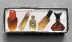 Vintage Parfum set miniatuur - De Luxe Miniatures / Parfums, Nieuw, Ophalen of Verzenden, Miniatuur, Gevuld