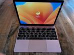 macbook 12 inch a1534 uit 2017 roze goud inc doos en lader, Computers en Software, Apple Macbooks, 256 GB, Qwerty, 8 GB, Minder dan 2 Ghz