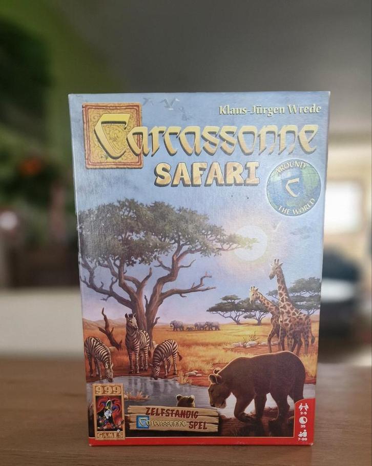 Carcassonne Safari - Zo Goed Als Nieuw!, Hobby en Vrije tijd, Gezelschapsspellen | Bordspellen, Zo goed als nieuw, Ophalen of Verzenden