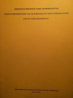 Instructie preventive tand- en mondziekten, Boeken, Ophalen of Verzenden, Nieuw