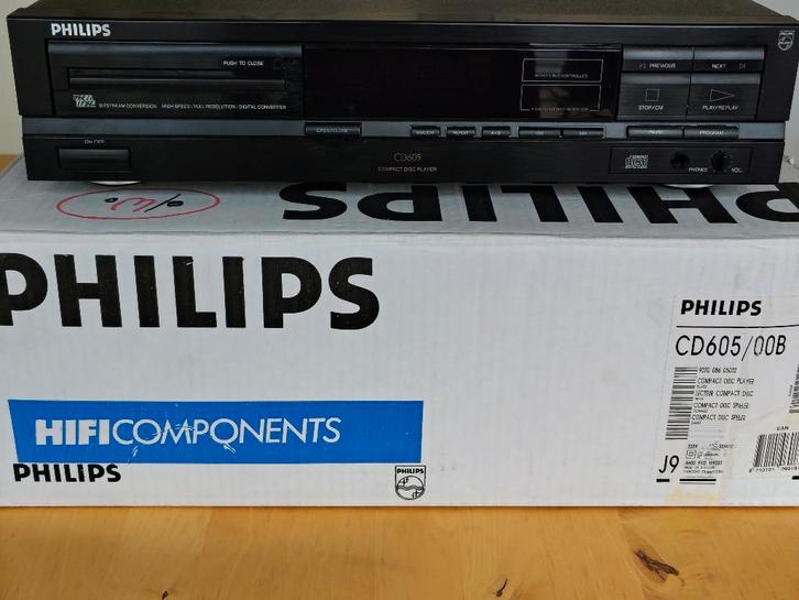 Philips vintage CD speler CD605, Audio, Tv en Foto, Cd-spelers, Gebruikt, Philips, Ophalen