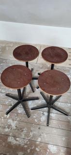 Vintage schoolkrukken, Ophalen, Gebruikt, Hout