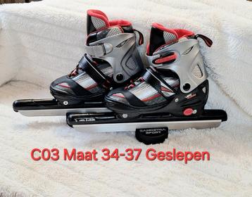 Hema/Nijdam verstelbare schaatsen maat 34-37 Geslepen! beschikbaar voor biedingen