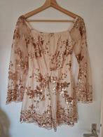 Playsuit met sequins, Uwantisell, Beige, Ophalen of Verzenden, Zo goed als nieuw