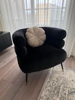Fauteuil Ruby Velvet - Zwart, Ophalen of Verzenden, Zo goed als nieuw, 75 tot 100 cm