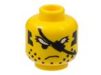 Lego Minifigure, Head Male Eye Patch and Scruffy White Eyebr, Ophalen of Verzenden, Gebruikt, Losse stenen, Lego