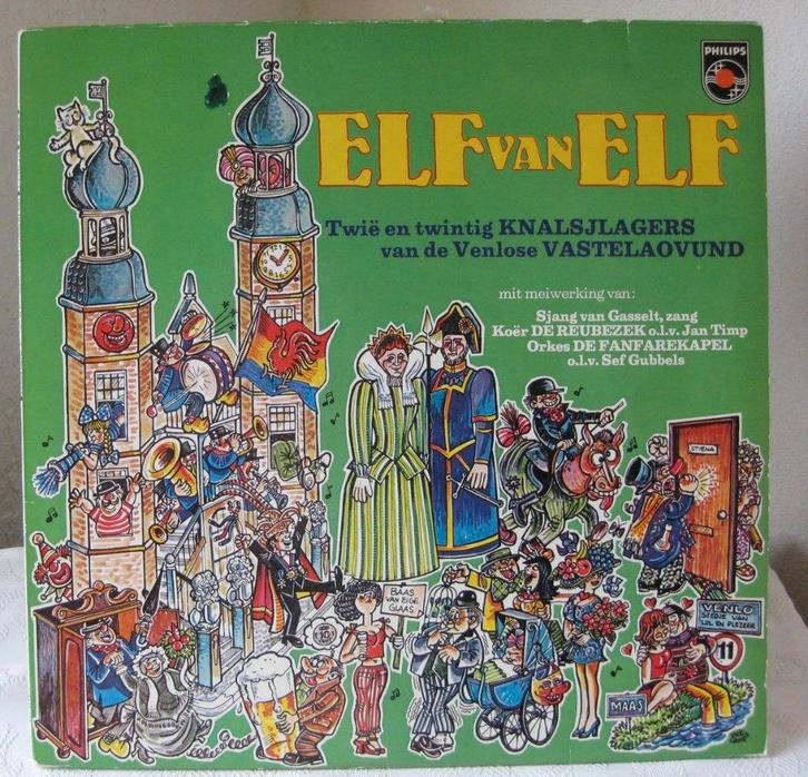 LP Vastelaovund Elf van Elf, Cd's en Dvd's, Vinyl | Nederlandstalig, Zo goed als nieuw, Pop, 12 inch, Ophalen of Verzenden