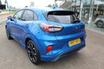 Ford Puma 1.0 EcoBoost Hybrid ST-Line X , 155pk Camera, Park, Voorwielaandrijving, Adaptive Cruise Control, Blauw, Leder en Stof