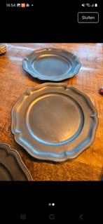3 tinnen borden bieden, Antiek en Kunst, Antiek | Schalen, Ophalen of Verzenden