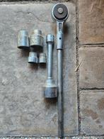 Geodore grote ratel, verlengstuk + doppen, Auto diversen, Autogereedschap, Ophalen of Verzenden