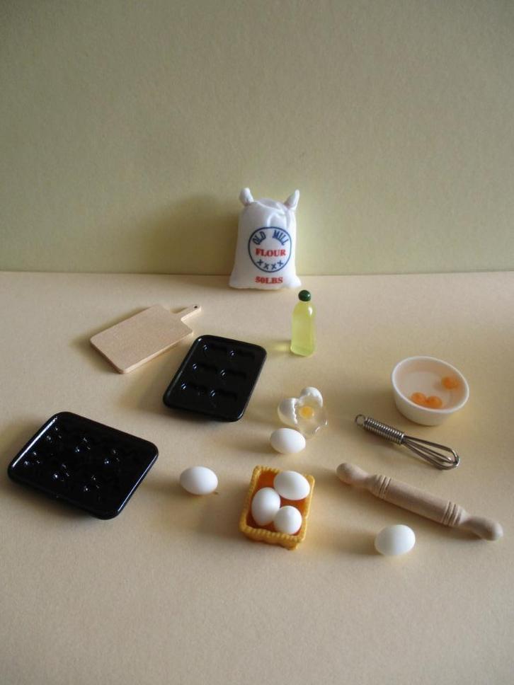 poppenhuis bak set, Verzamelen, Poppenhuizen en Toebehoren, Zo goed als nieuw, Decoratie, Ophalen of Verzenden