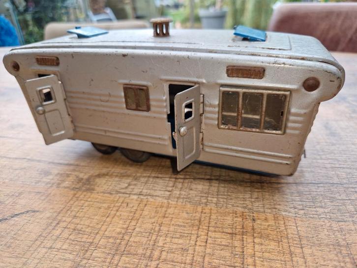 Charmante blikken caravan jaren 50 - verzamelobject, Verzamelen, Speelgoed, Gebruikt, Ophalen of Verzenden
