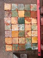 Antieke glazuur estrikken 14x14cm 9M2 restpartij, Doe-het-zelf en Verbouw, Vloerdelen en Plavuizen, Verzenden, 50 tot 150 cm, 10 m² of meer