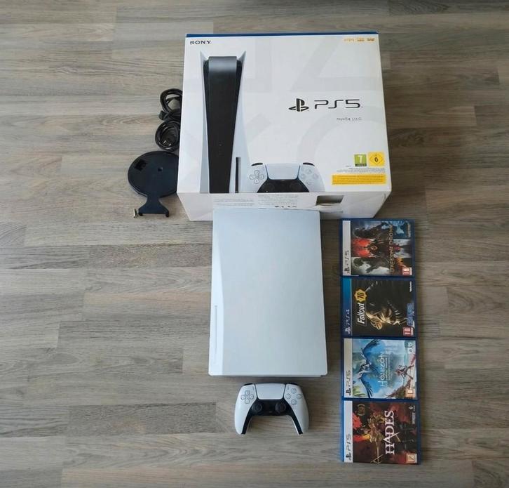 Zeernette Playstation 5 Disc Editie+Games Lees Goed❗Zie️⬇️, Spelcomputers en Games, Spelcomputers | Sony PlayStation 5, Zo goed als nieuw