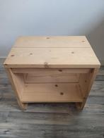 Steigerhout nachtkastje (h 52cm, b 52 cm, d 37,5 cm), Huis en Inrichting, Slaapkamer | Nachtkastjes, Ophalen, Hout, 45 tot 65 cm