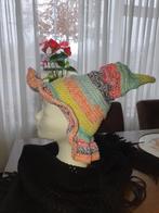 Gehaakte Kleurrijke Puntmuts acrylgaren, Ophalen of Verzenden