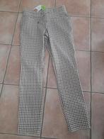 Red button broek  style Tessy mt 38 M ecru/groen en bruin, Maat 38/40 (M), Bruin, Nieuw, Ophalen of Verzenden